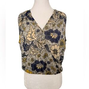 Rachel Rachel Roy Floral Sleeveless Blouse Size Medium Gently Used